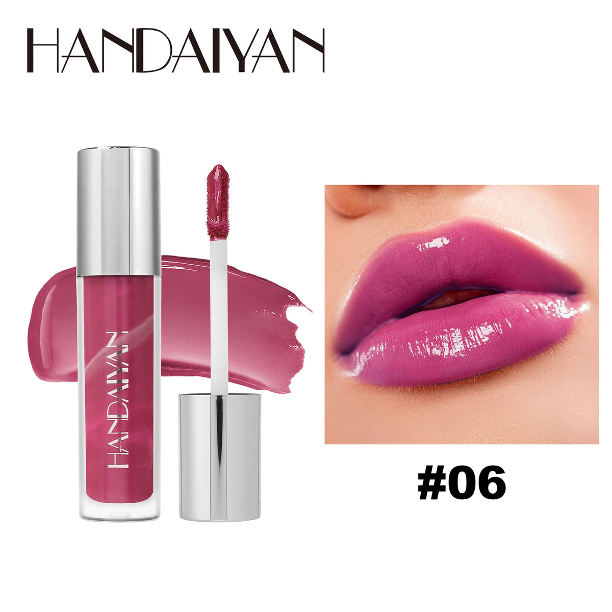 Marble Vein Lip Gloss - Hydrating Liquid Lipstick, Moisturizing Shine