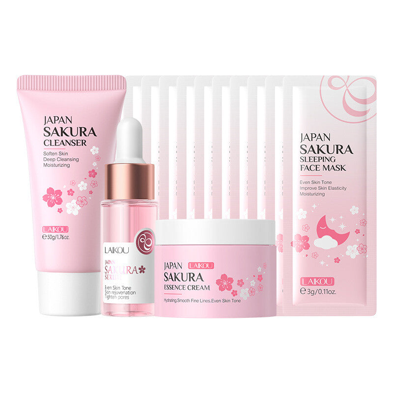 Skin Care set Skin Masks Cleansing Device Eye Mask Essence Cleanser Hand Cream