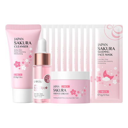Skin Care set Skin Masks Cleansing Device Eye Mask Essence Cleanser Hand Cream