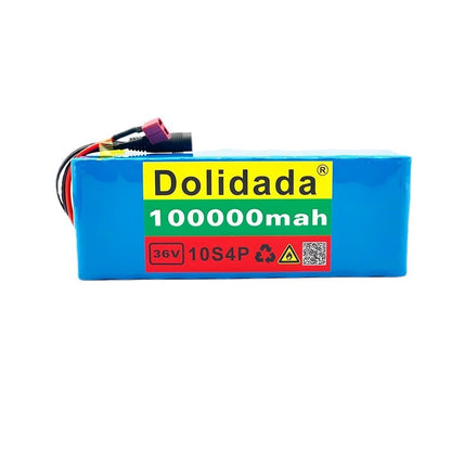36V 100Ah 10S4P High-Power Li-ion Battery Pack for E-Bike Motorcycle