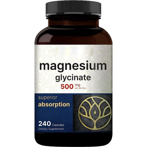 Magnesium Glycinate Capsules Stress Relief Relaxation Support