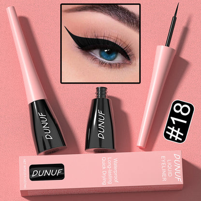 8Color Waterproof Liquid Eyeliner Vibrant Longwear Smudge-Proof Makeup for Women