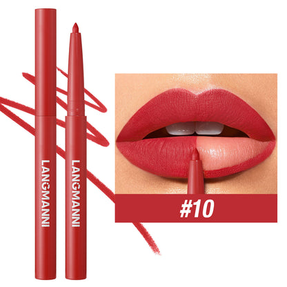 12 Colors Matte Lip Liner Pencil Set for Women Waterproof Long Lasting Lip Pen