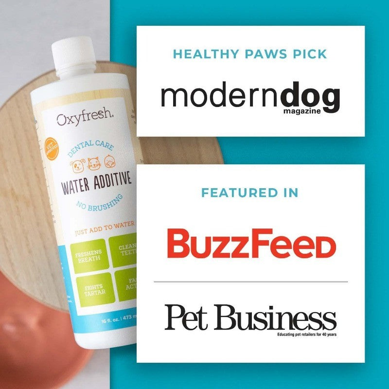 Pet Dental Water Additive Fights Bad Breath, Tartar & Plaque, Vet Recommended