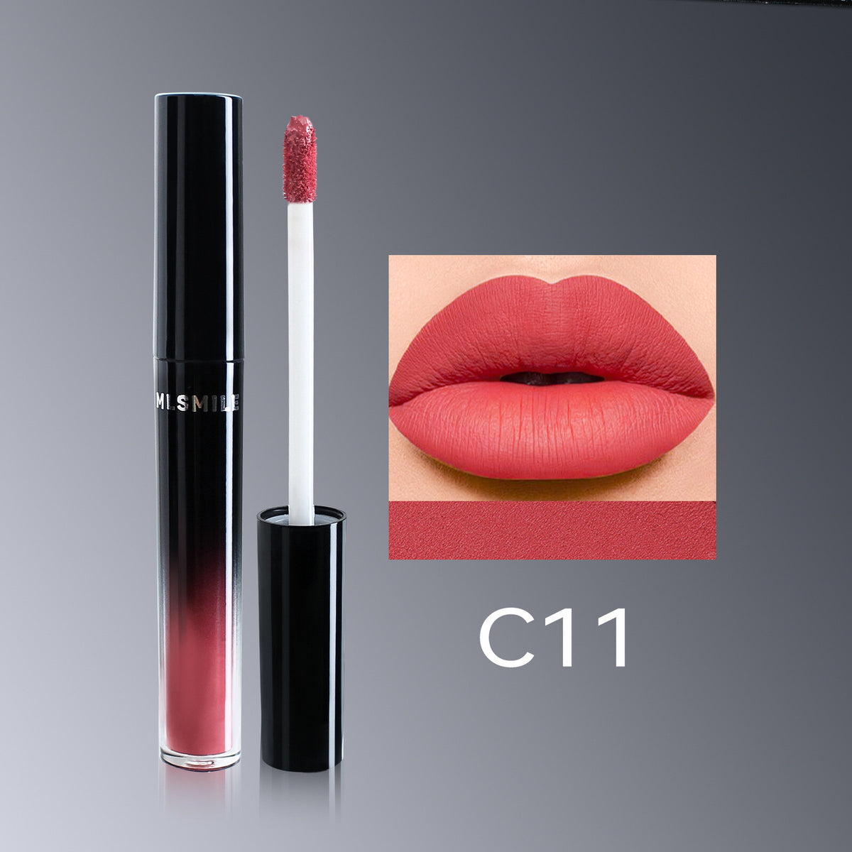 Lip Gloss Semi-Matte Long-lasting Velvet moisturizing lipgloss plump Cosmetics