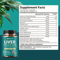 Sinpuyle Liver Cleanse & Detox Supplement-1 Bottle 90 Capsules (45 Day Supply)