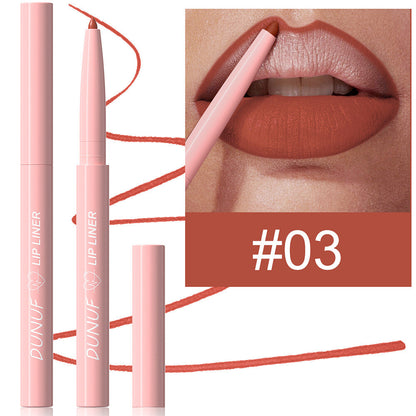 12 Colors Lip Liner Pencils - Velvet Matte Lipstick Beginner Friendly Waterproof