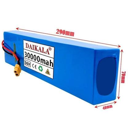 36V 30Ah 10S3P Li-ion Battery Pack with BMS for High-Power E-Scooter