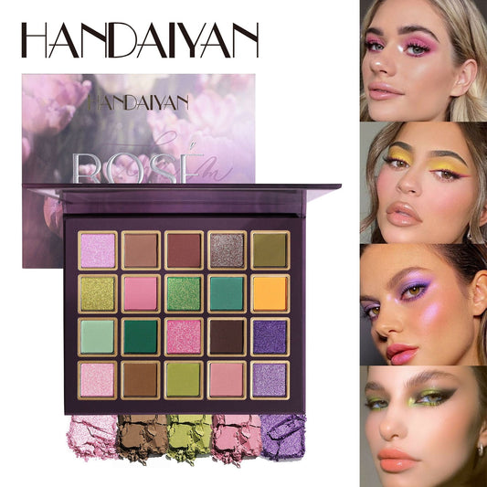 20-Color Professional Eye Shadow Palette Stage Festival Makeup Matte Glitter