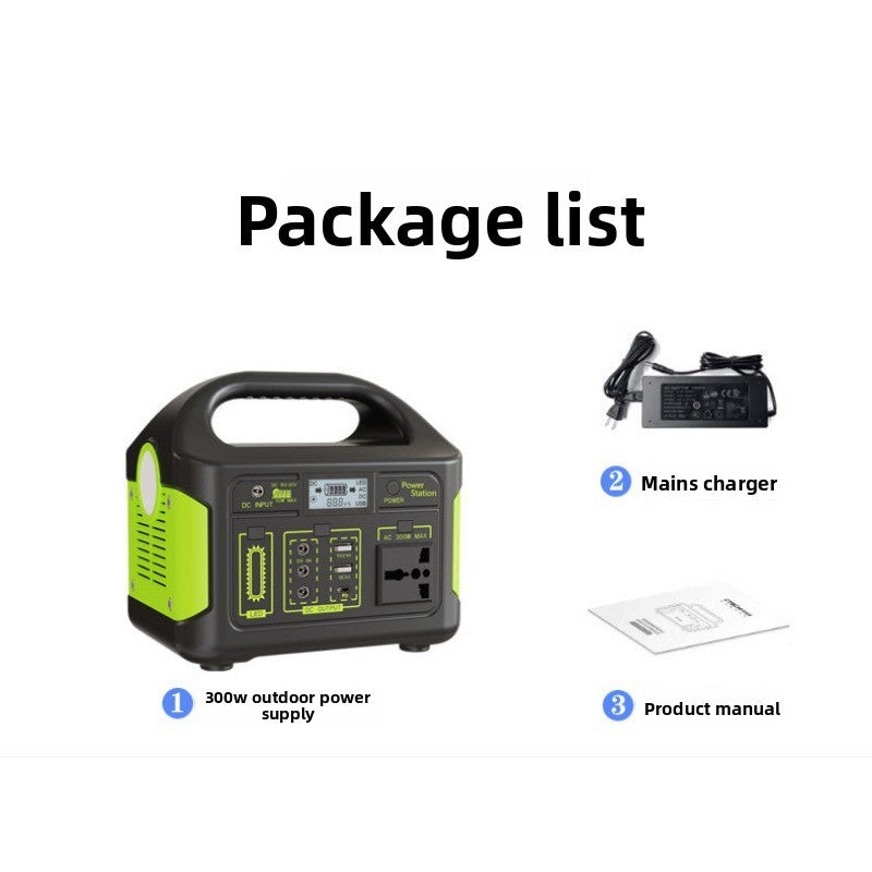 300W Portable Power Station 220V LiFePO4 Solar Generator for Outdoor