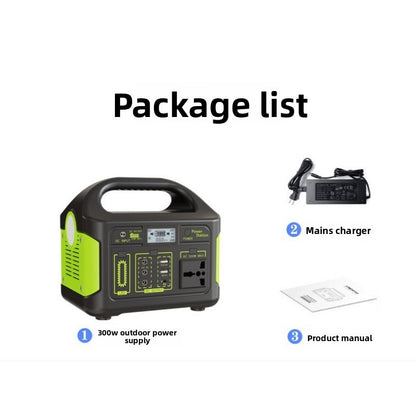 300W Portable Power Station 220V LiFePO4 Solar Generator for Outdoor