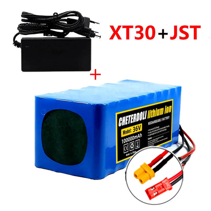 10S4P 36V 100Ah Electric Scooter Rechargeable Li-ion Battery Pack for E-bike