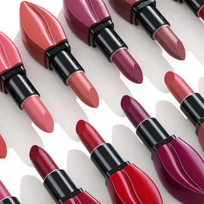Matte Waterproof Lipstick & Lip Gloss - 10 Colors, Lip-Shaped Design
