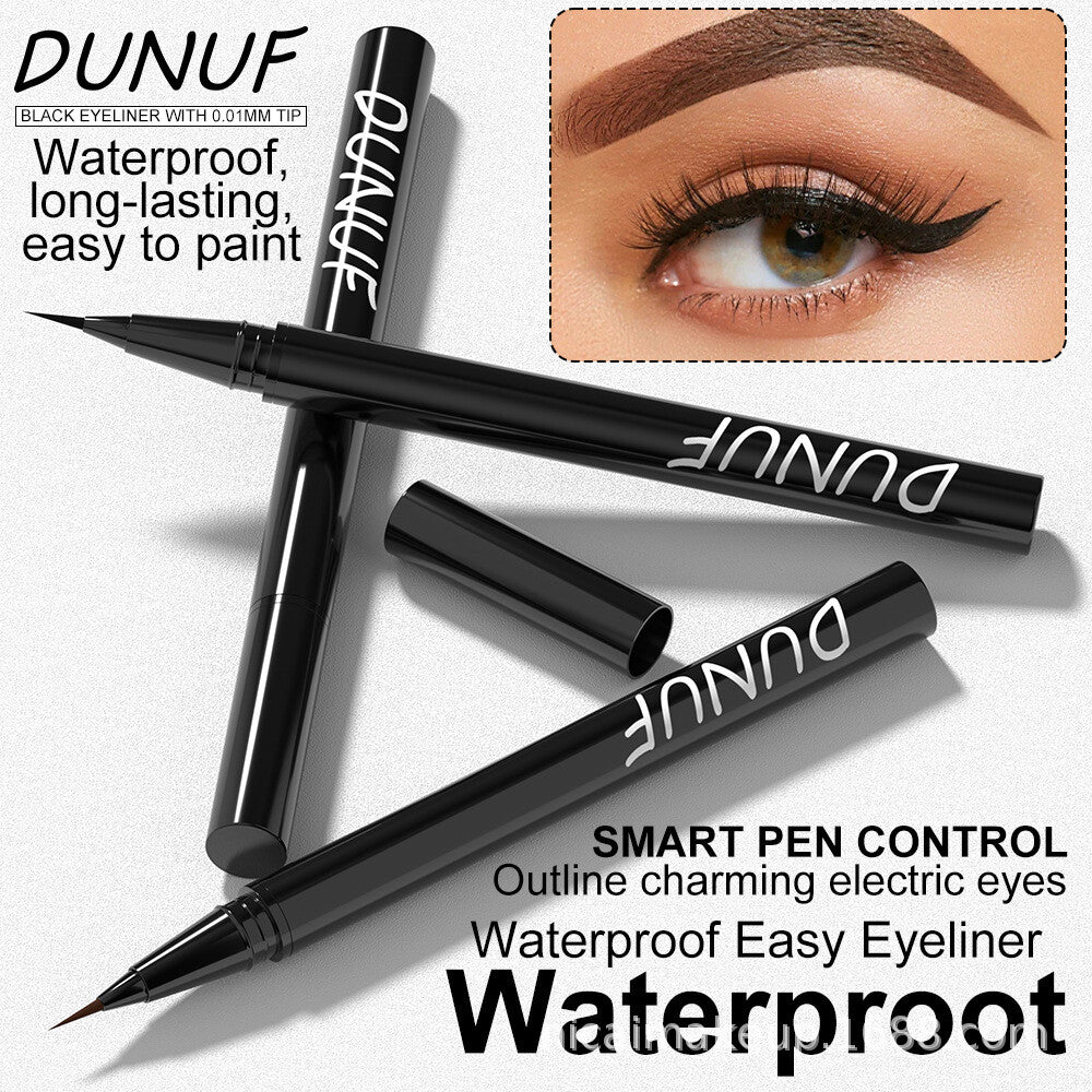 2-Color Liquid Eyeliner - Waterproof, Quick-Dry, Smudge-Proof Makeup for Women