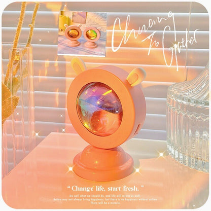 Live Projection Lamp Sunset Rainbow RGB Sunset Atmosphere Mini Floor Lamp