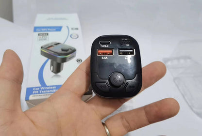 Car Cigarette Lighter Bluetooth Calling FM Radio Transmitter PD Fast Charging