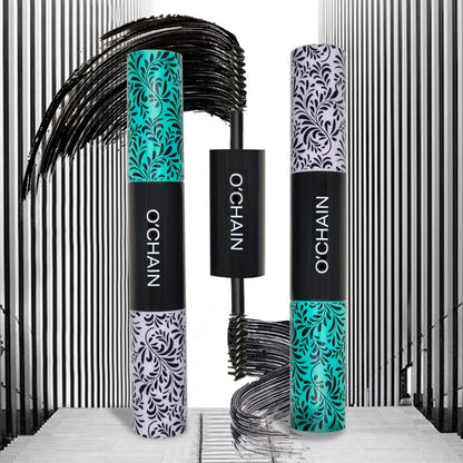 2-in-1 Double-Ended Mascara - Volumizing Base + Color Top Coat, Smudge-Proof