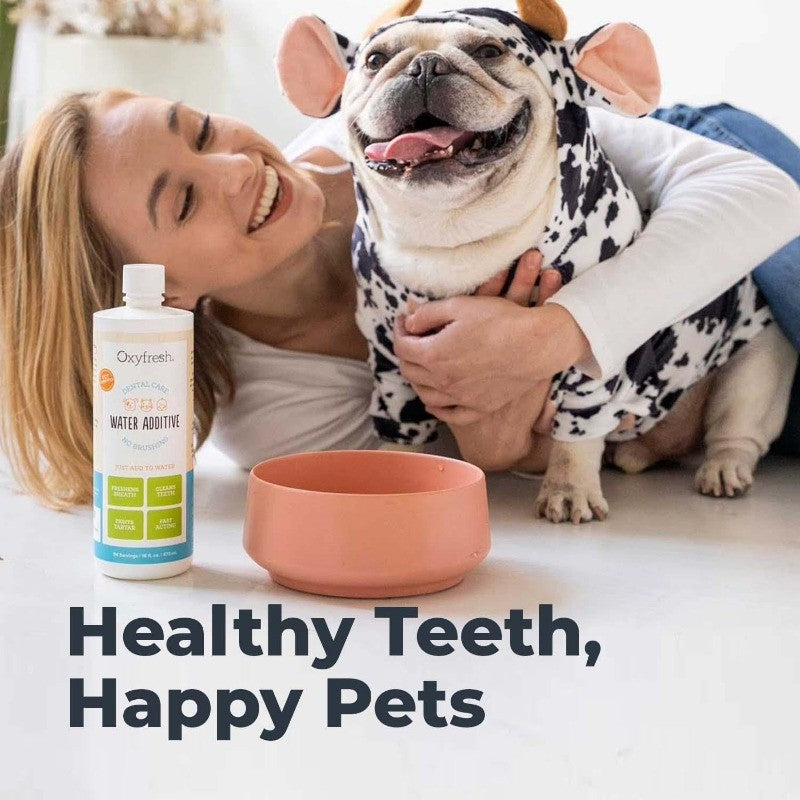Pet Dental Water Additive Fights Bad Breath, Tartar & Plaque, Vet Recommended