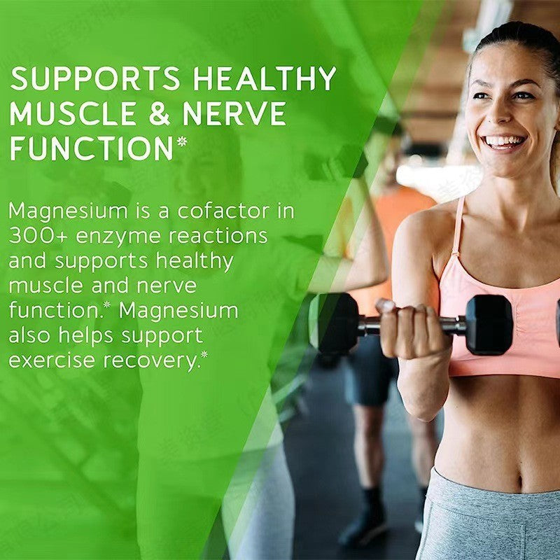 Triple Magnesium Malate Citrate High Absorption for Sleep and Energy 90 Capsules