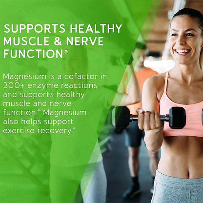 Triple Magnesium Malate Citrate High Absorption for Sleep and Energy 90 Capsules