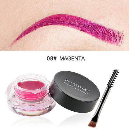 12-Color Eyebrow Liner & Mascara with Brush- Waterproof For Sparse Brows