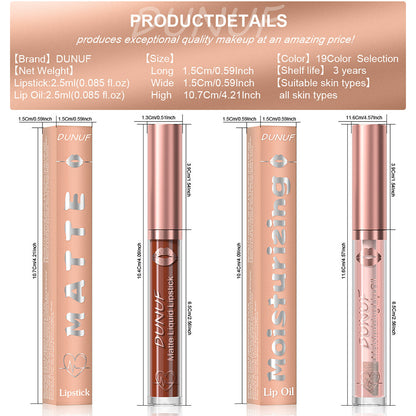 💄 18 Colors Matte Liquid Lipstick Waterproof Long Lasting Lip Gloss Oil