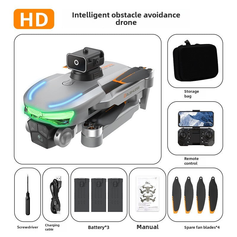 Camera Drones 4K HD Three Camera GPS Aerial Photography Foldable with 3 Battery