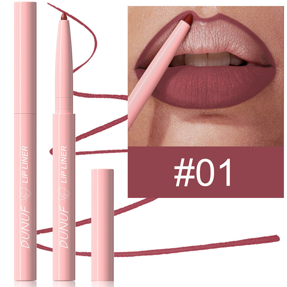 12 Colors Lip Liner Pencils - Velvet Matte Lipstick Beginner Friendly Waterproof