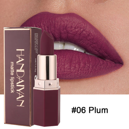 6 Colors Matte Lipstick Color Makeup Waterproof Moisturizing Long Lasting