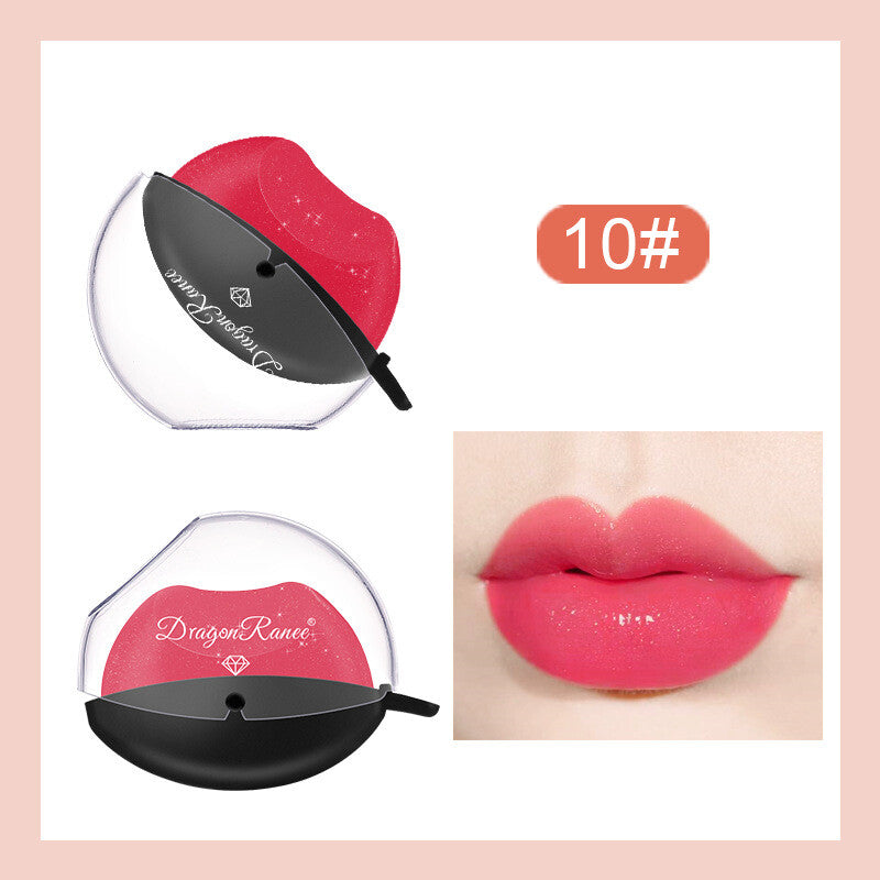 Lip-Shaped Color-Changing Lipstick - Pearl Shimmer & Long Lasting Easy to Color