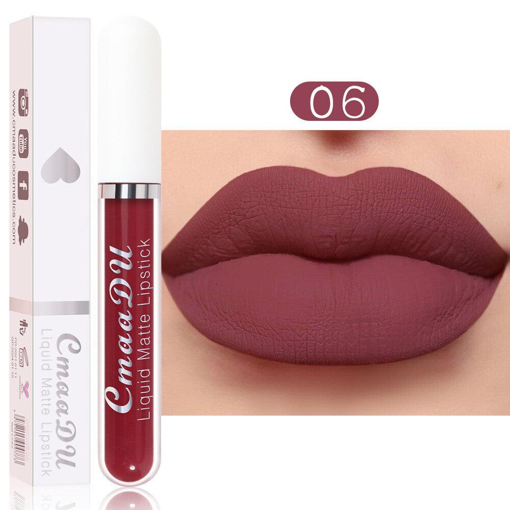 18 Colors Matte Liquid Lipstick - Waterproof, Transfer-Resistant Lip Gloss