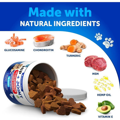 Dog Hip & Joint Chews with Glucosamine & Chondroitin for Mobility Support