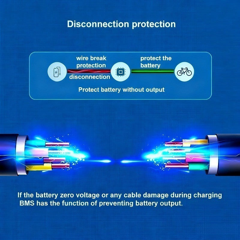 36V 15Ah 10S1P Li-ion Battery Pack with BMS for E-Bike Electric Scooter