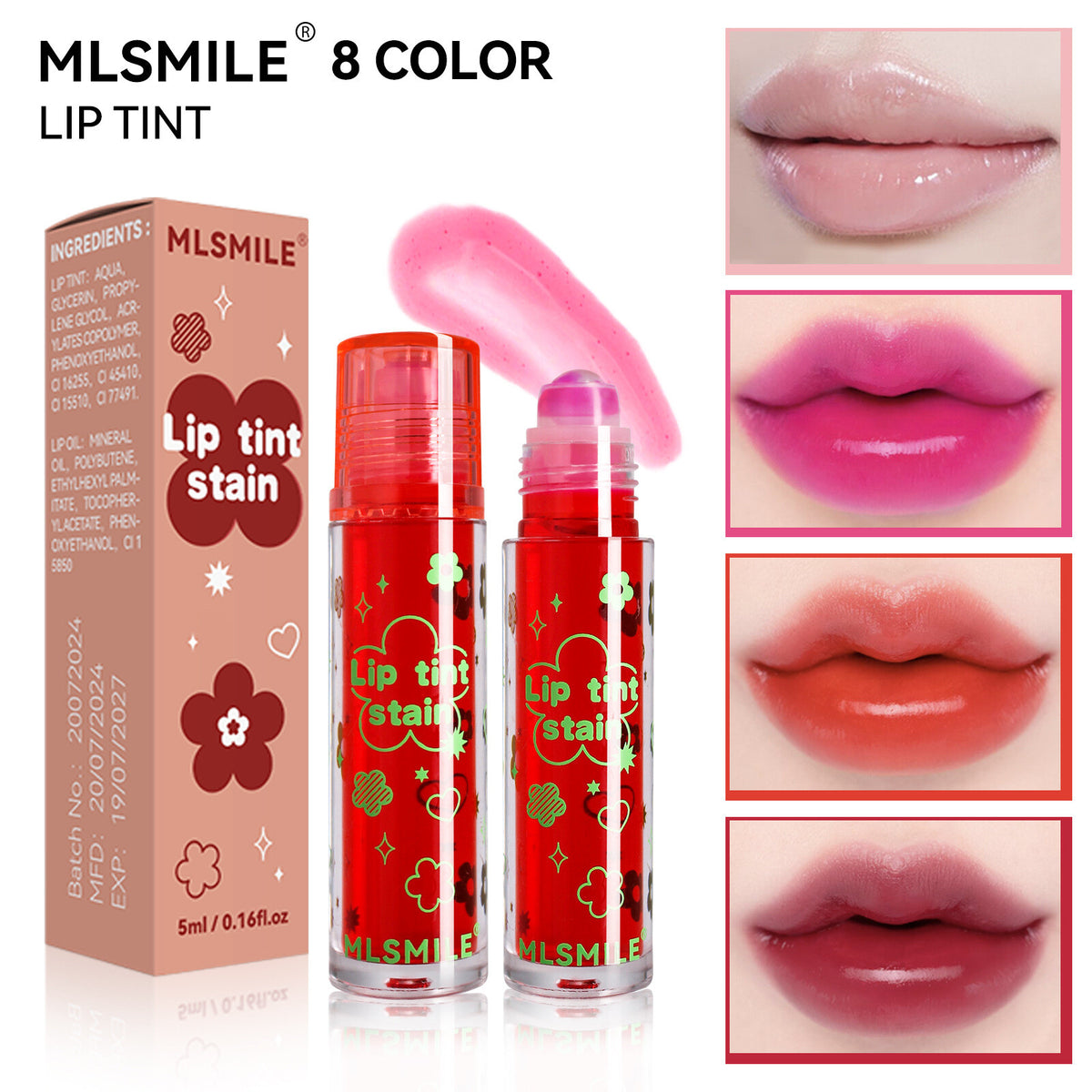 3pcs Lip Plumper Oil Lip Gloss Set Mirror Like Lip Glaze Pouty Transparent