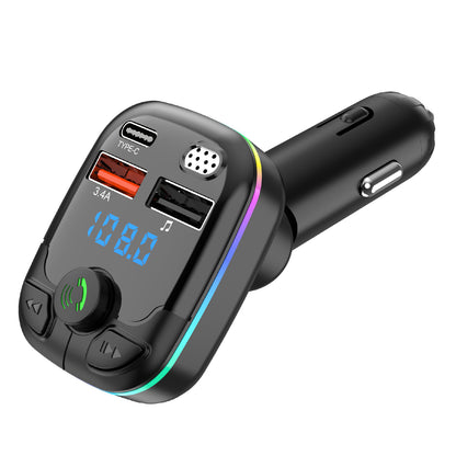Car Cigarette Lighter Bluetooth Calling FM Radio Transmitter PD Fast Charging