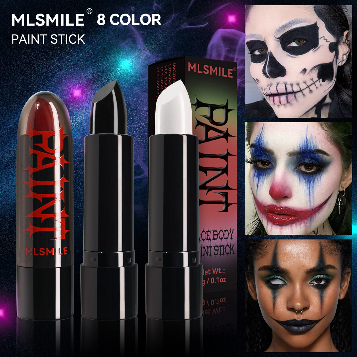 8Color Halloween Lipstick Vampire Makeup Facial Painting Dark Lipstick Christmas