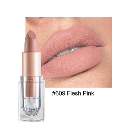 12color Matte Lipstick Crystal Square Nude Red Lip Gloss Makeup for Women Velvet