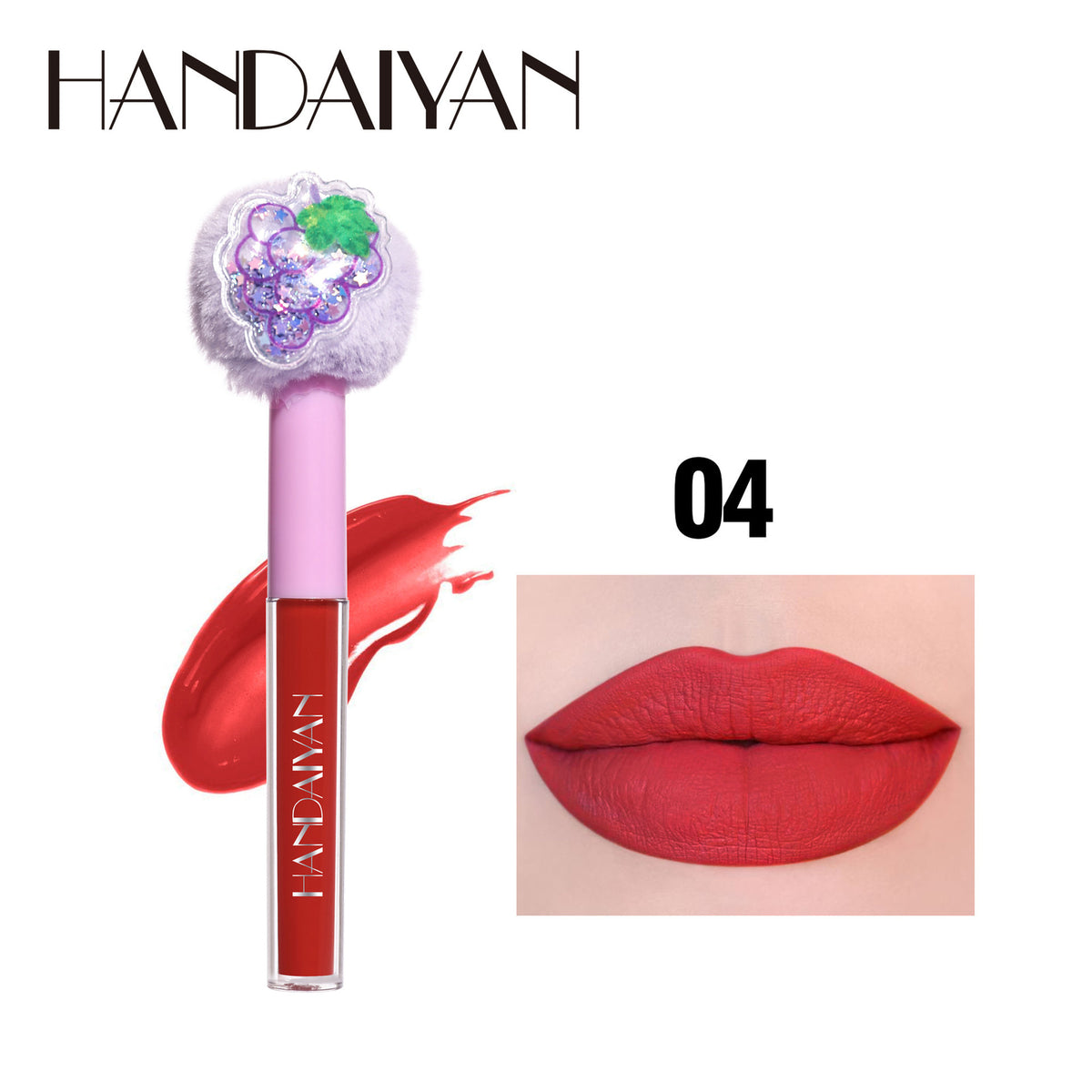 Fuzzy Cat Lip Gloss - Shimmery Jelly Shine, Mirror Glossy Finish Liquid Lipstick