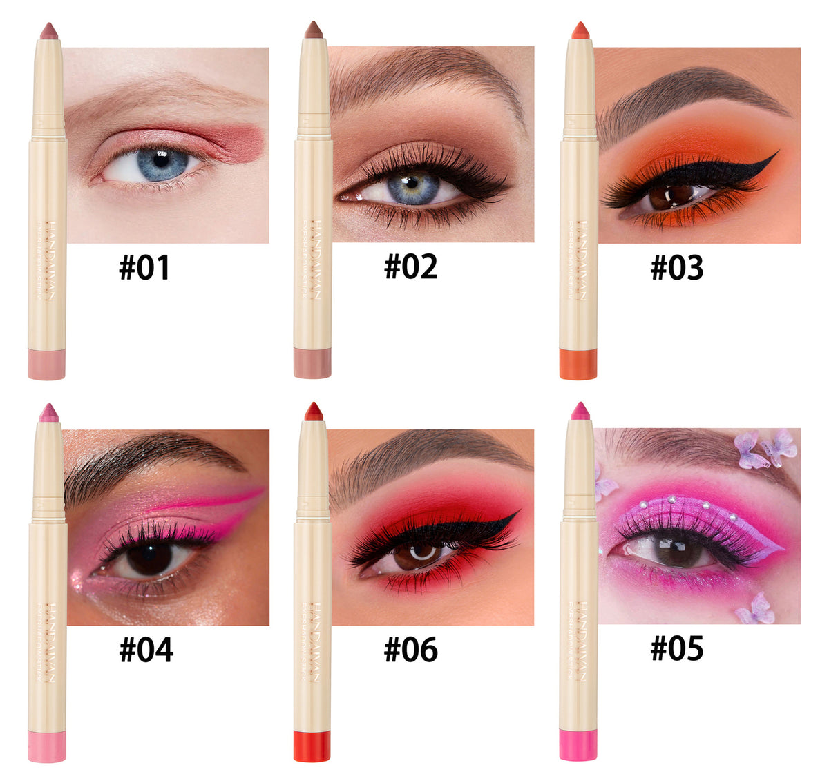 2-in-1 Eyeliner Eye Shadow Stick Quick Dry Velvet Matte Waterproof Long Lasting
