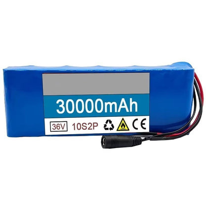 10S2P 36V 30Ah Li-ion Battery Pack 500W High Power for Electric Scooter E-Bike