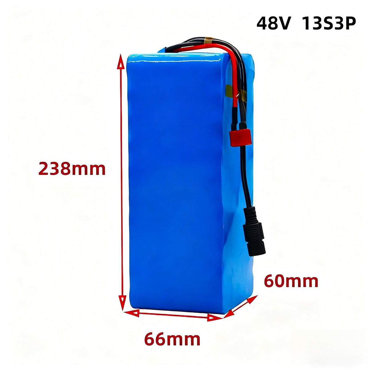48V 20Ah 13S3P Li-ion Battery Pack with BMS for Electric Bicycle E-Bike