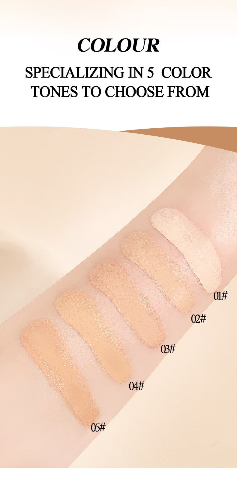Full Coverage Cushion BB Tinted Moisturizer - Waterproof Brightening Contour