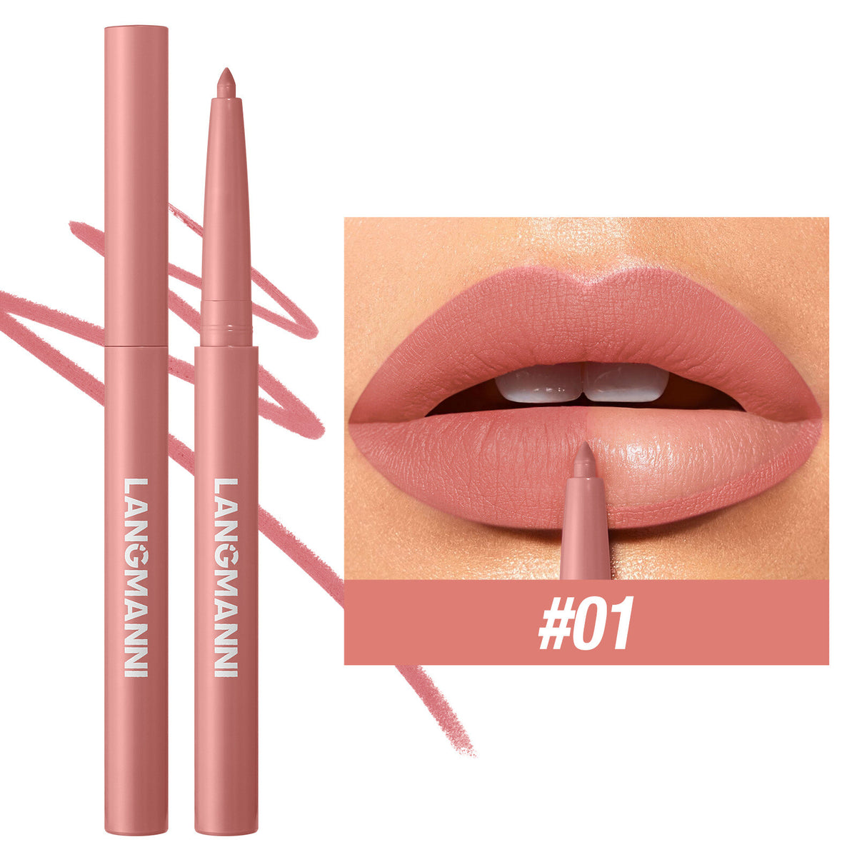 12 Colors Matte Lip Liner Pencil Set for Women Waterproof Long Lasting Lip Pen