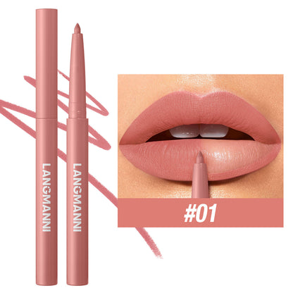 12 Colors Matte Lip Liner Pencil Set for Women Waterproof Long Lasting Lip Pen
