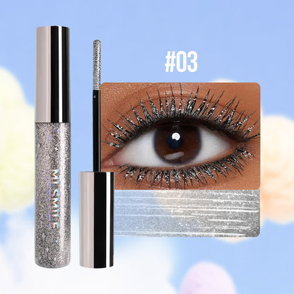 Colorful Glitter Mascara - Shimmer, Waterproof, Christmas & Cosplay Makeup