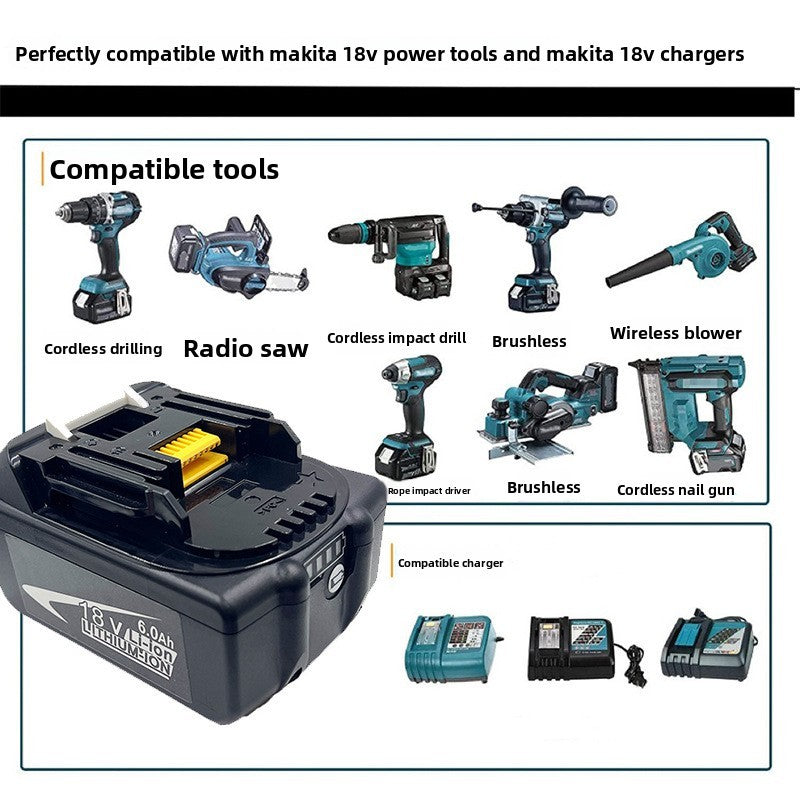 Makita 18V 6.0Ah Li-ion Battery for Chainsaw Power Drill Nail Gun Tools