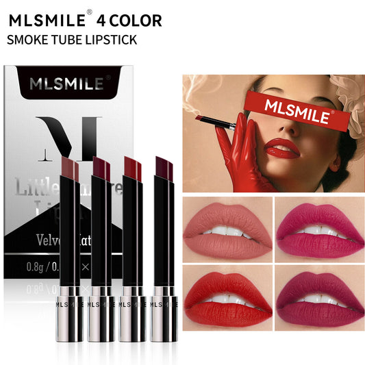 4Pcs/Set Lipstick Non Stick Cup Matte Thin Tube