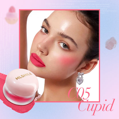 Matte Velvet Lip Gloss 6 Colors 2in1 Jelly lip mud powder blusher cream Lipstick