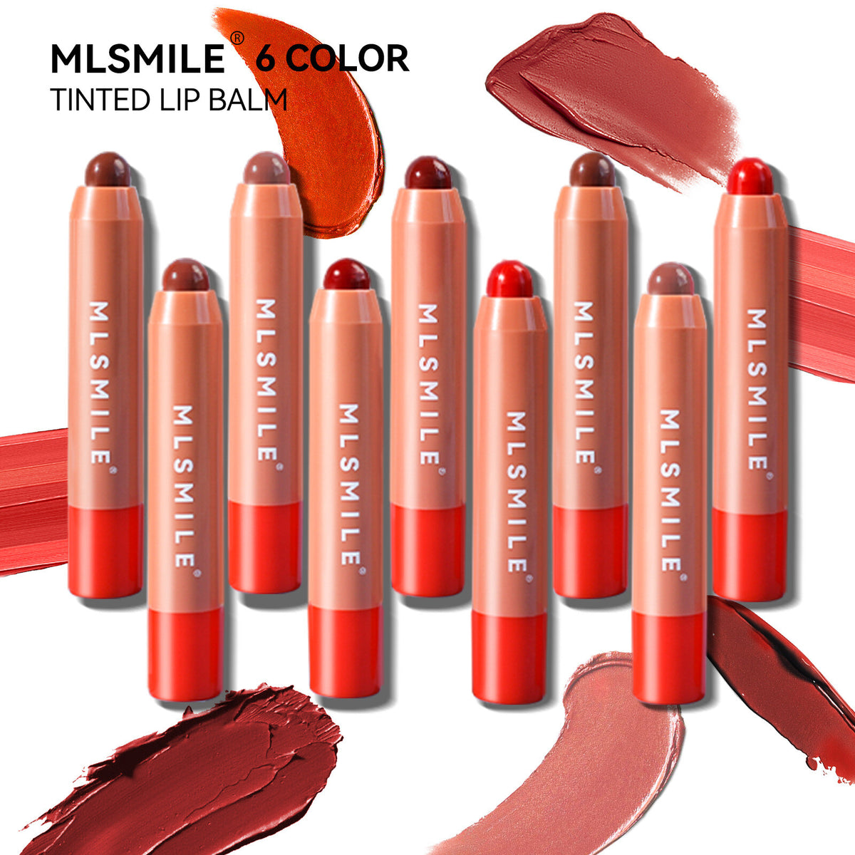Moisturizing Lipstick Lip/cheek Dual-use 6 Colors Long-lasting Moisturizing