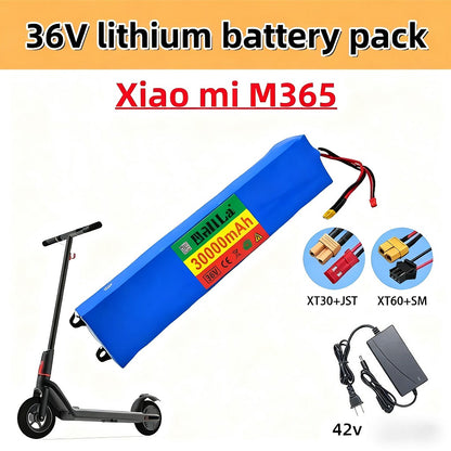 36V 30Ah 10S3P Li-ion Battery for 300-500W Electric Scooter E-Bike